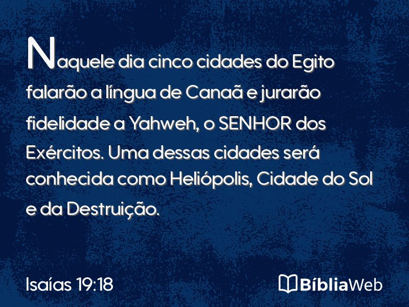 Isaías 19:18 em imagem para compartilhar