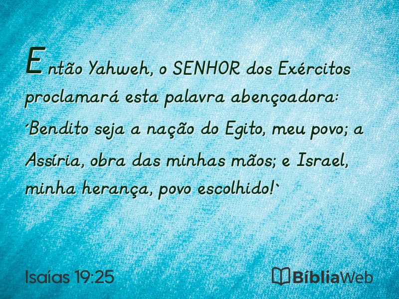 Isaías 19:25 em imagem para compartilhar