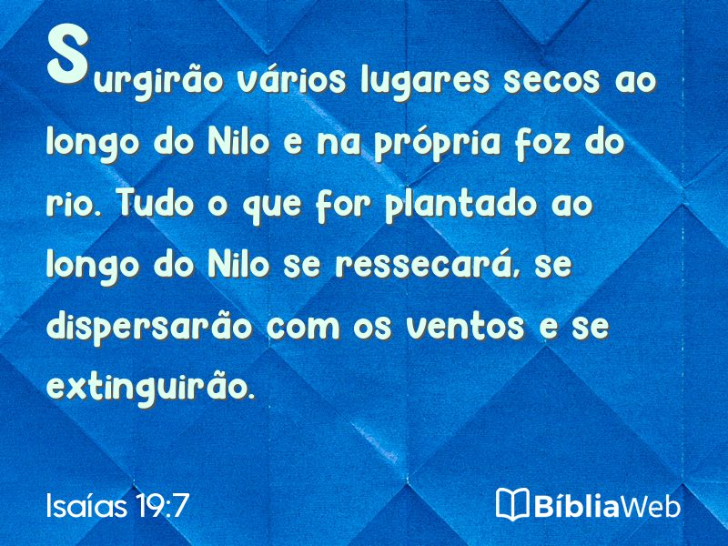 Isaías 19:7 em imagem para compartilhar