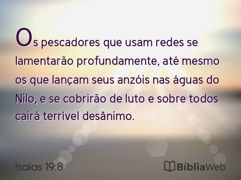 Isaías 19:8 em imagem para compartilhar