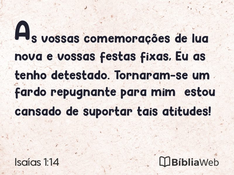 Isaías 1:14 em imagem para compartilhar