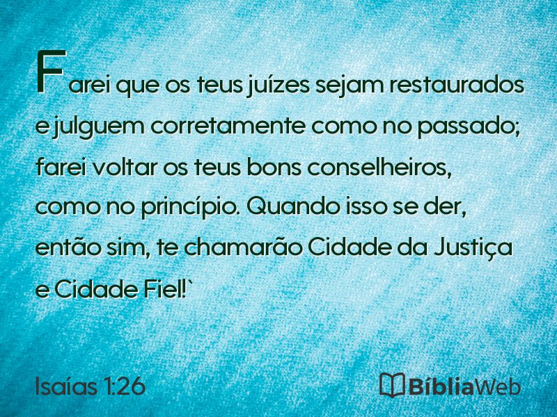 Isaías 1:26 em imagem para compartilhar