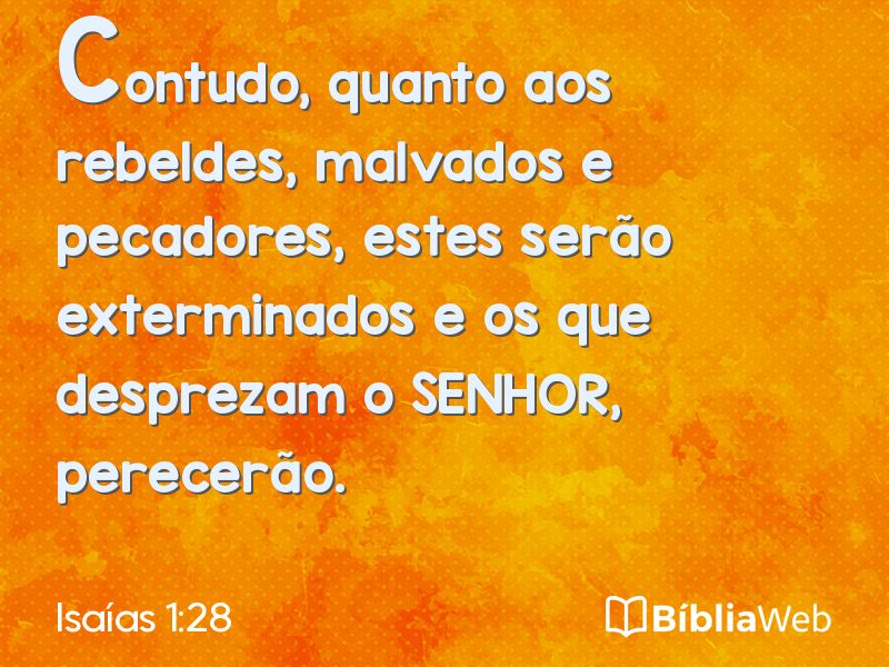 Isaías 1:28 em imagem para compartilhar