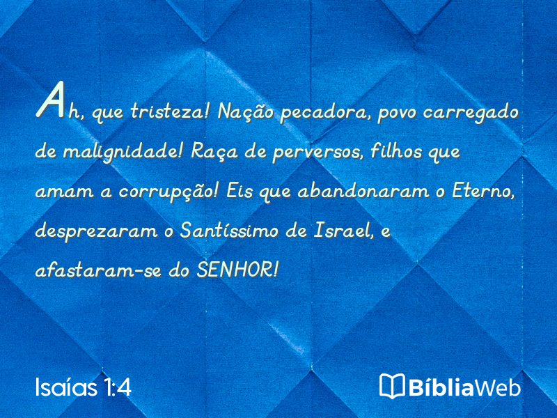 Isaías 1:4 em imagem para compartilhar