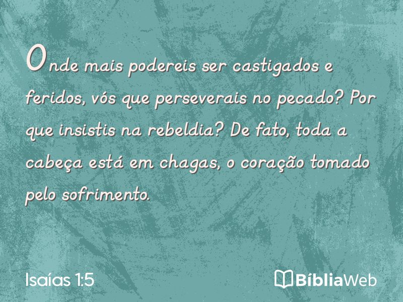 Isaías 1:5 em imagem para compartilhar