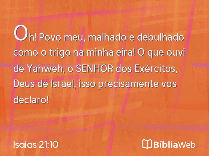Isaías 21:10 em imagem para compartilhar