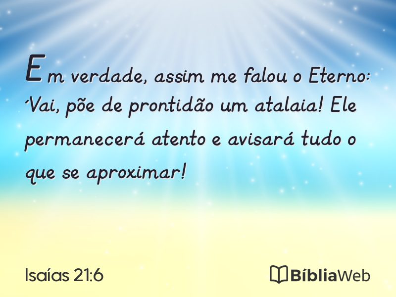 Isaías 21:6 em imagem para compartilhar