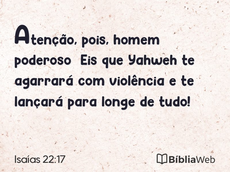 Isaías 22:17 em imagem para compartilhar