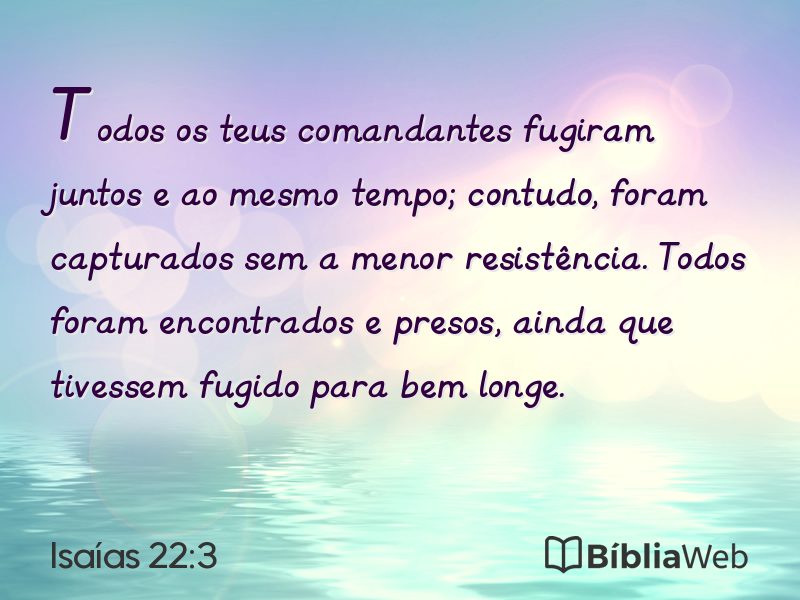 Isaías 22:3 em imagem para compartilhar