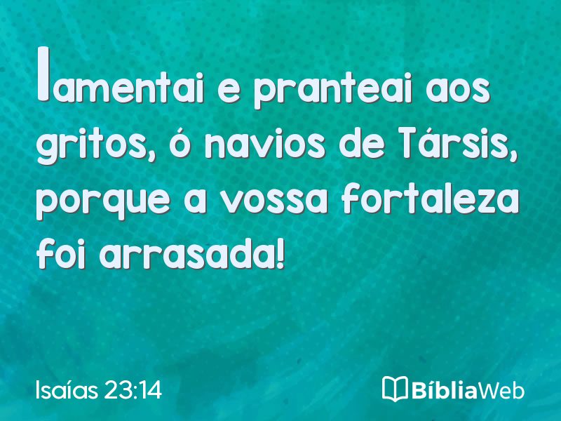 Isaías 23:14 em imagem para compartilhar