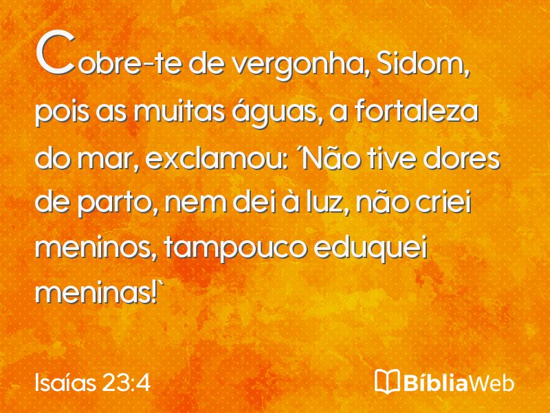 Isaías 23:4 em imagem para compartilhar