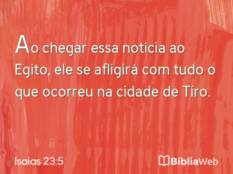 Isaías 23:5 em imagem para compartilhar