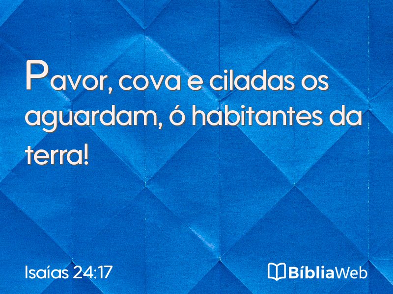 Isaías 24:17 em imagem para compartilhar