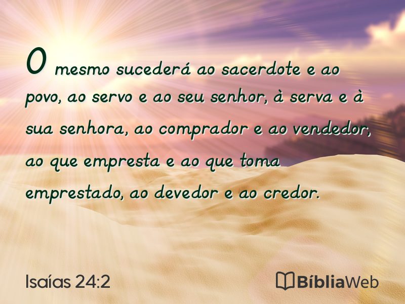 Isaías 24:2 em imagem para compartilhar