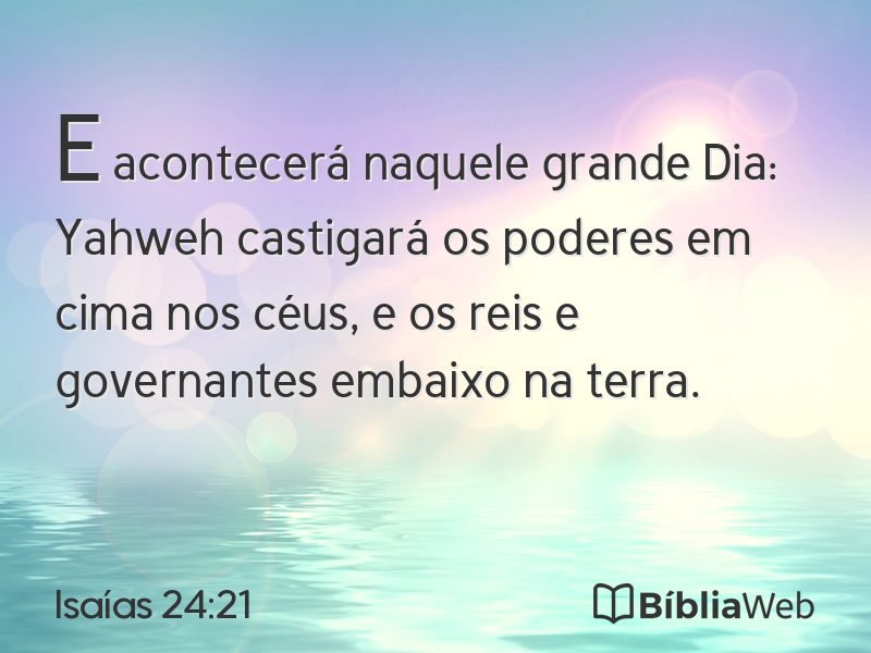 Isaías 24:21 em imagem para compartilhar
