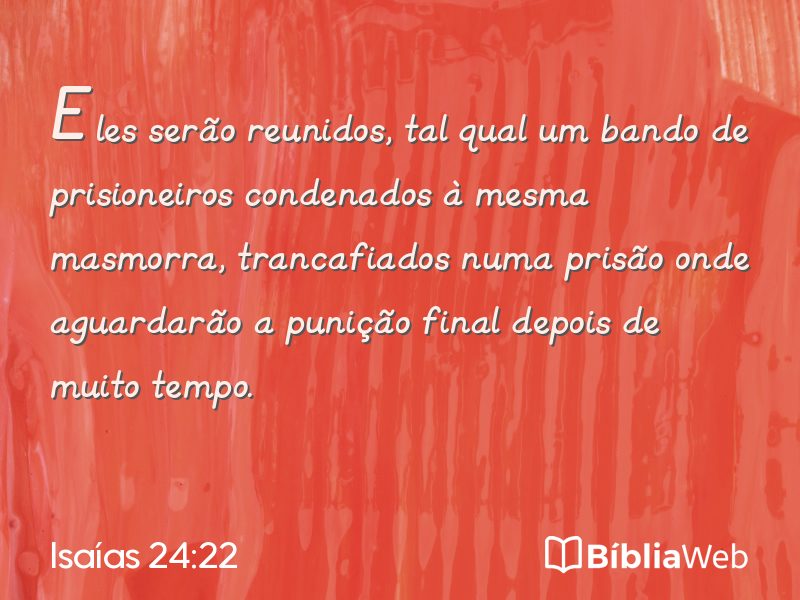 Isaías 24:22 em imagem para compartilhar
