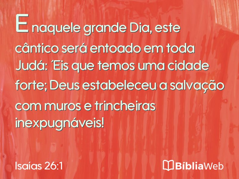 Isaías 26:1 em imagem para compartilhar