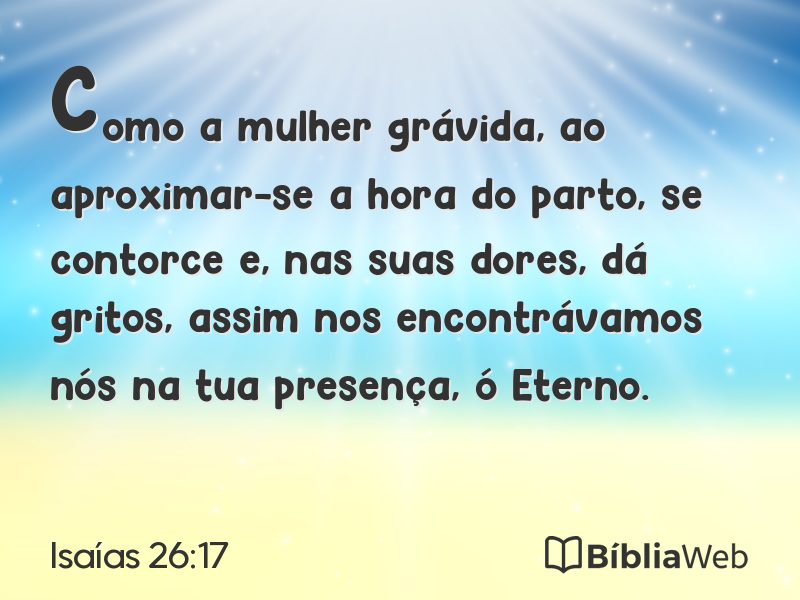 Isaías 26:17 em imagem para compartilhar