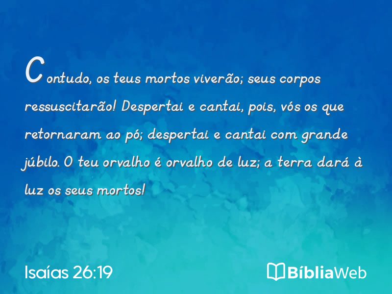 Isaías 26:19 em imagem para compartilhar