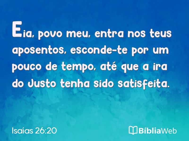 Isaías 26:20 em imagem para compartilhar