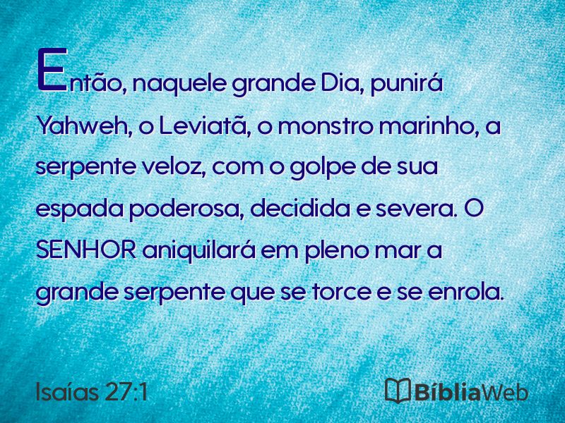 Isaías 27:1 em imagem para compartilhar