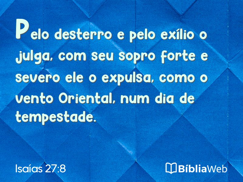 Isaías 27:8 em imagem para compartilhar