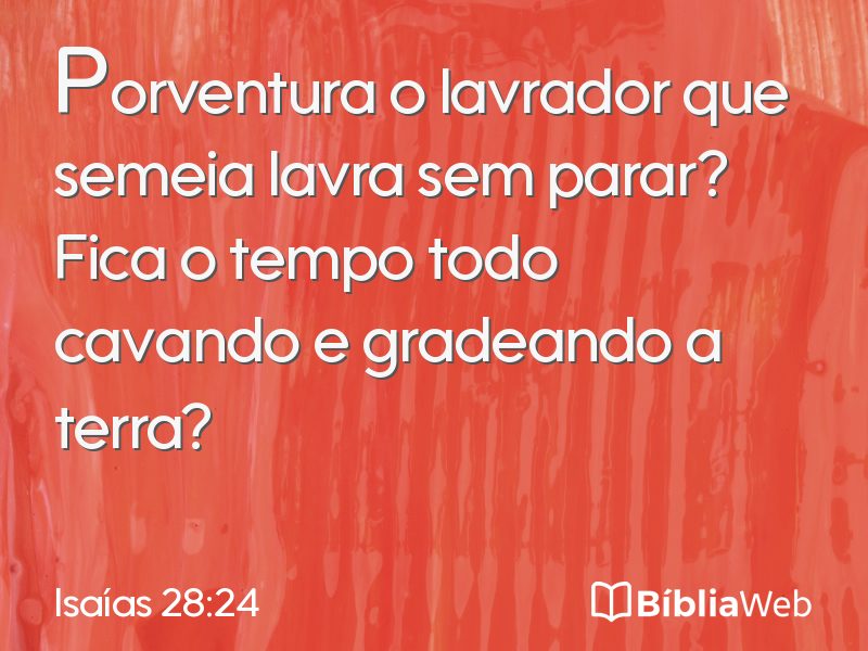 Isaías 28:24 em imagem para compartilhar