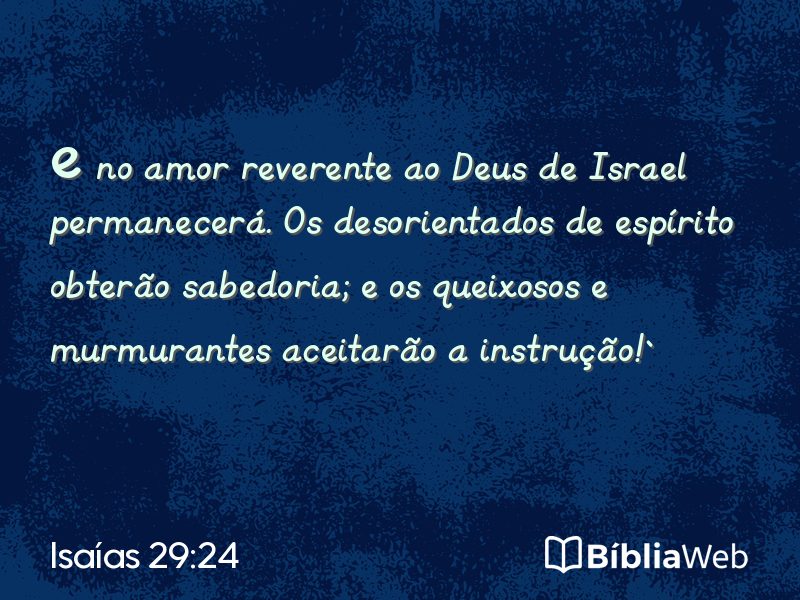 Isaías 29:24 em imagem para compartilhar