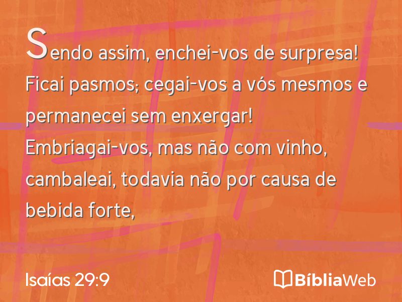 Isaías 29:9 em imagem para compartilhar