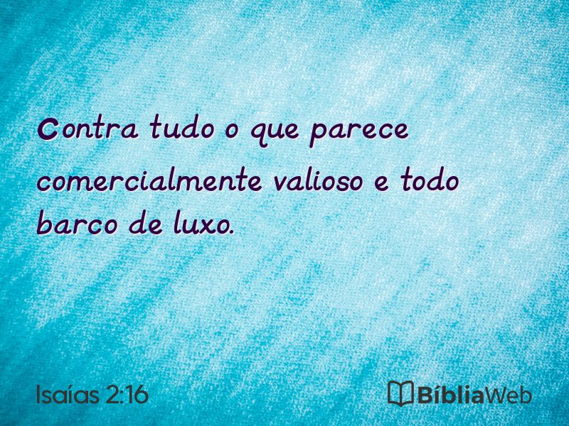 Isaías 2:16 em imagem para compartilhar