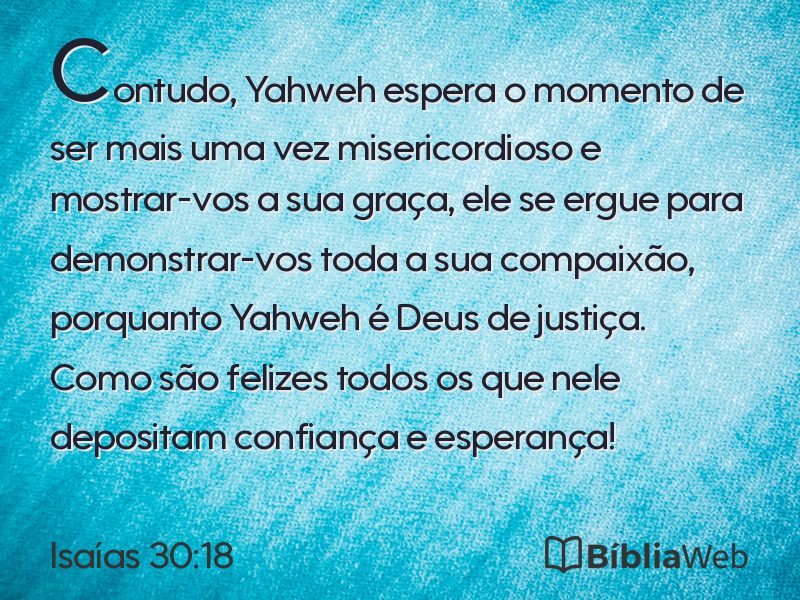 Isaías 30:18 em imagem para compartilhar