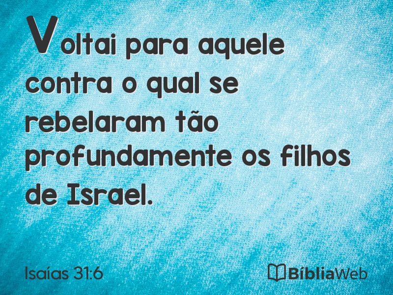 Isaías 31:6 em imagem para compartilhar