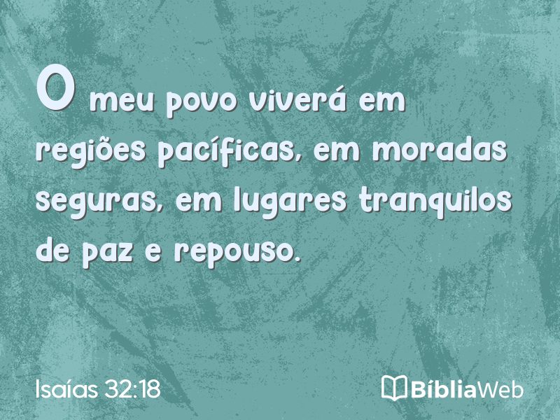Isaías 32:18 em imagem para compartilhar