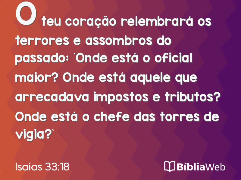 Isaías 33:18 em imagem para compartilhar