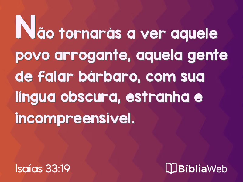 Isaías 33:19 em imagem para compartilhar