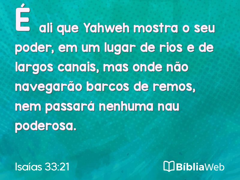 Isaías 33:21 em imagem para compartilhar