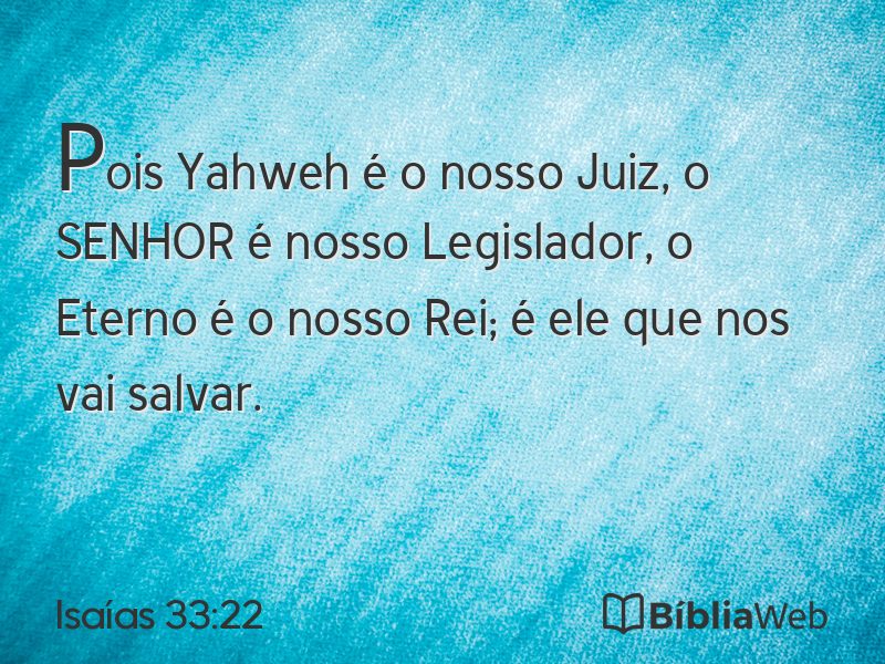 Isaías 33:22 em imagem para compartilhar