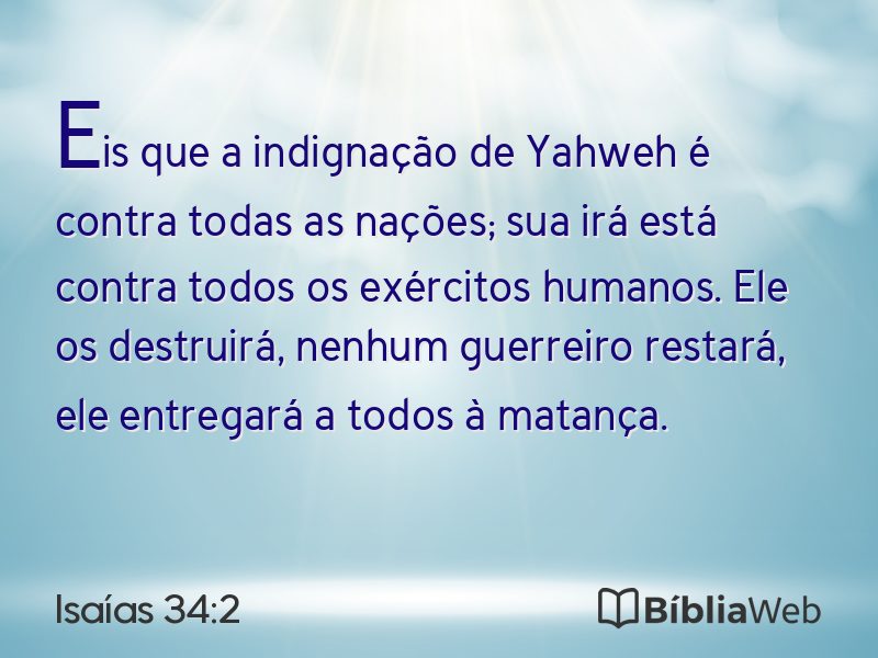 Isaías 34:2 em imagem para compartilhar