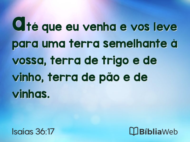Isaías 36:17 em imagem para compartilhar