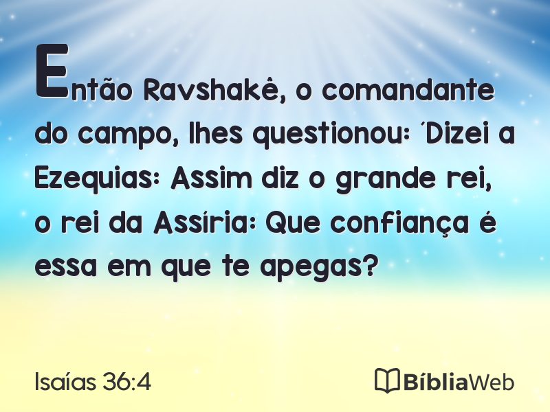 Isaías 36:4 em imagem para compartilhar