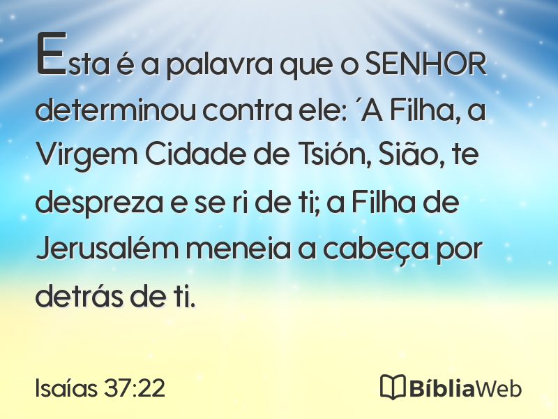 Isaías 37:22 em imagem para compartilhar