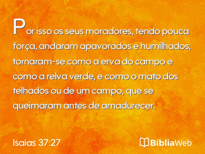 Isaías 37:27 em imagem para compartilhar