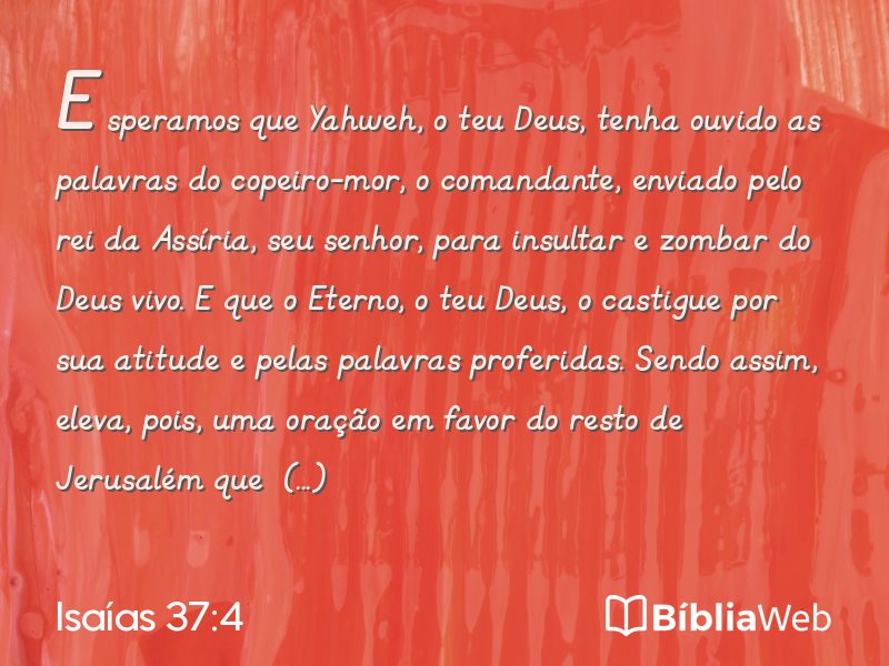 Isaías 37:4 em imagem para compartilhar