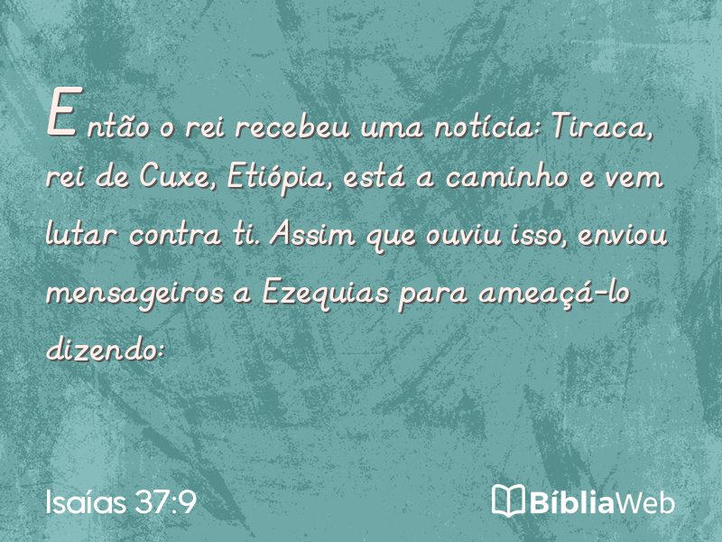 Isaías 37:9 em imagem para compartilhar