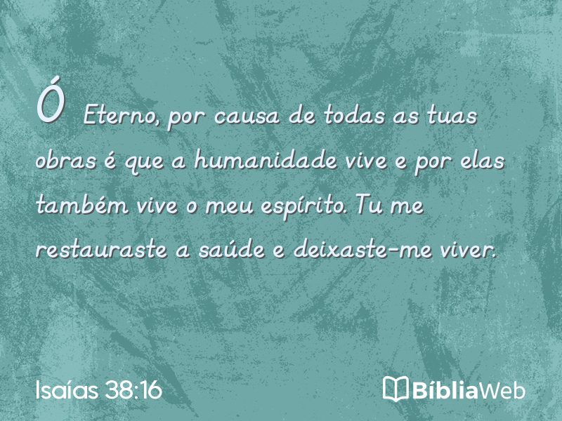 Isaías 38:16 em imagem para compartilhar