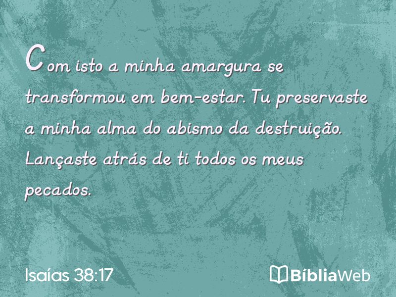 Isaías 38:17 em imagem para compartilhar
