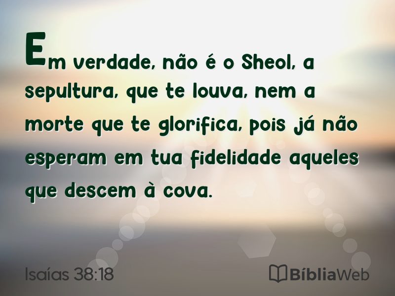 Isaías 38:18 em imagem para compartilhar