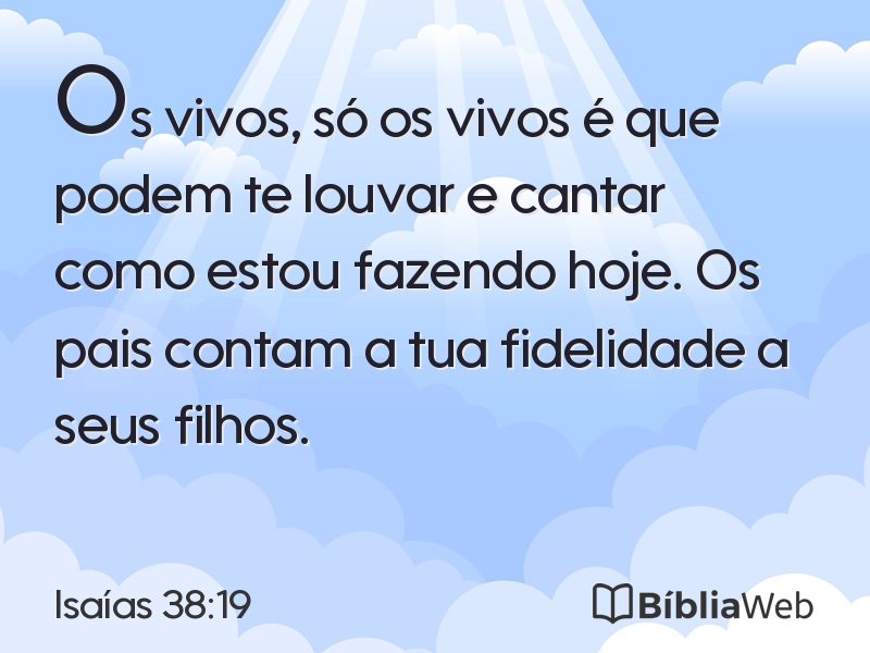 Isaías 38:19 em imagem para compartilhar