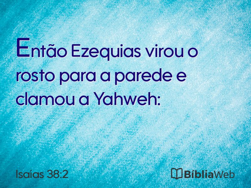 Isaías 38:2 em imagem para compartilhar