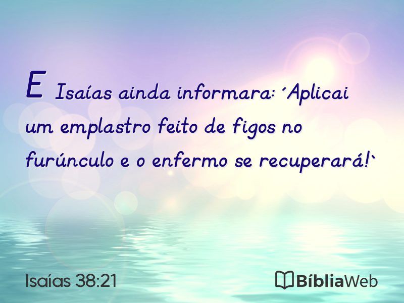 Isaías 38:21 em imagem para compartilhar